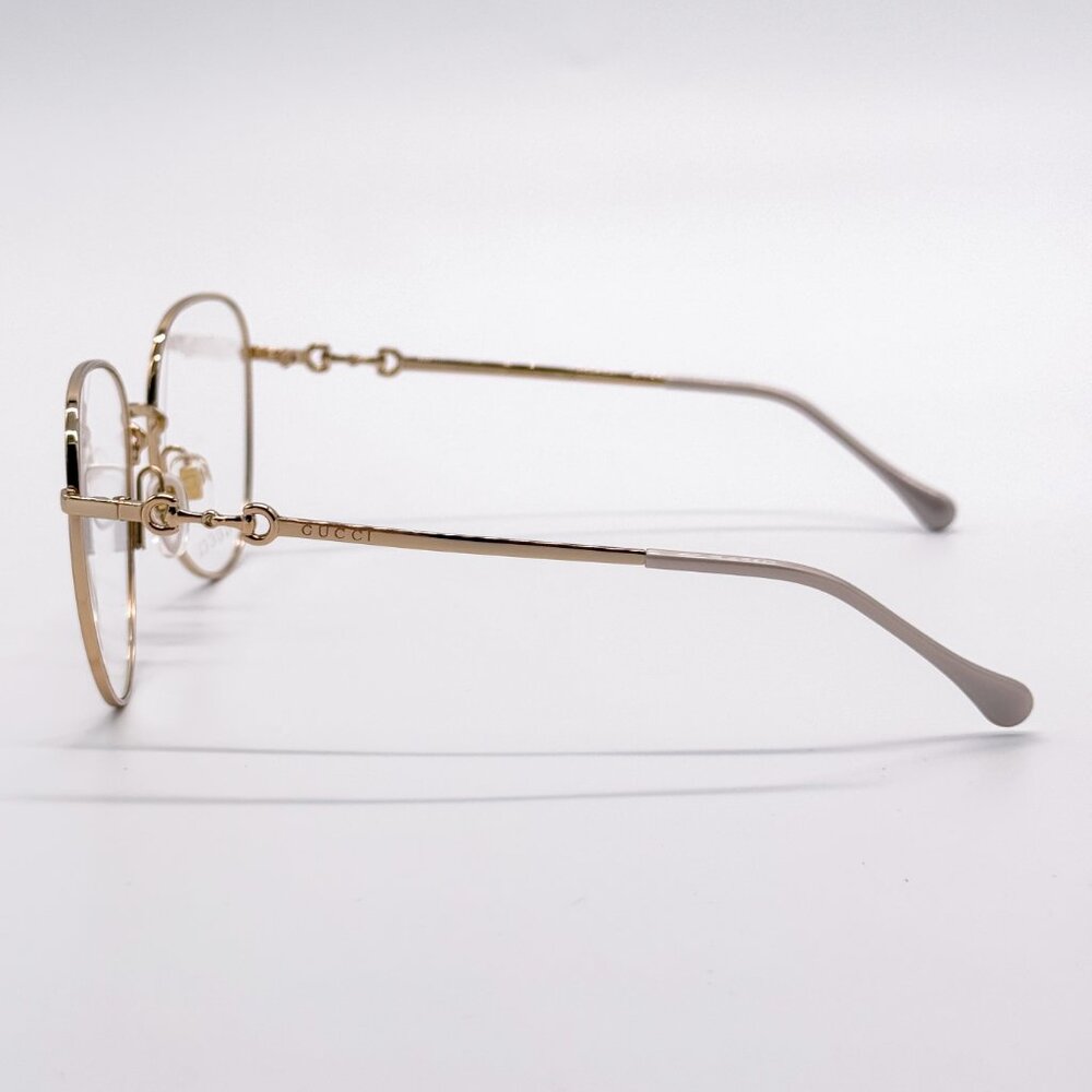 NEW GUCCI GG0880O 004 WOMEN GOLD EYEGLASSES GUCCI - Picture 8 of 11